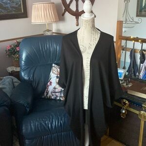 Ladies Black Duster/cardigan